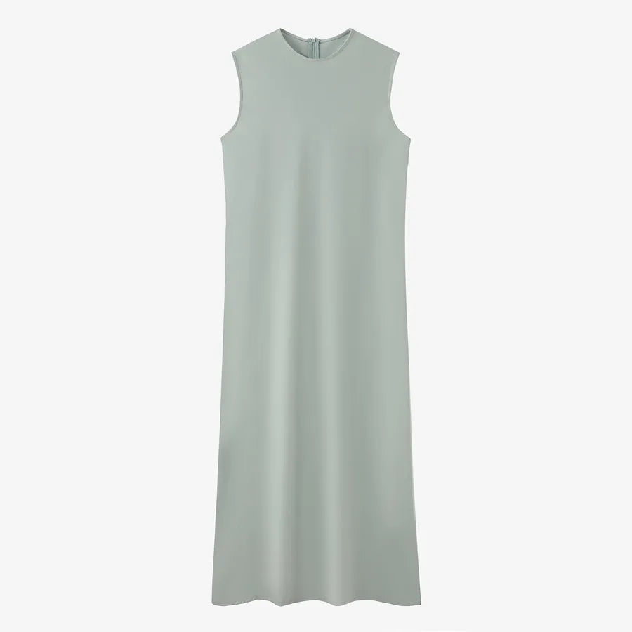 AS 2024 woman clothing high Stretch ribbing closed-fit wrap tops + Matte Satin dress Maxi matching sets ( Ship out in 1 day)