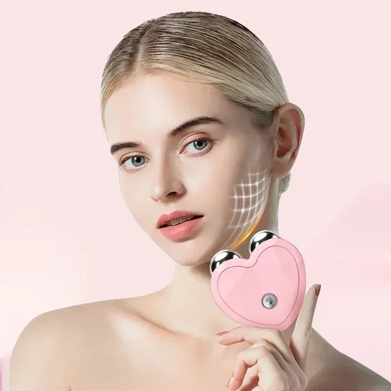 Face Lifting Machine Facial Massager Microcurrent Roller Charging Facial Anti Skin Tightening Wrinkle Rejuvenation Beauty tool