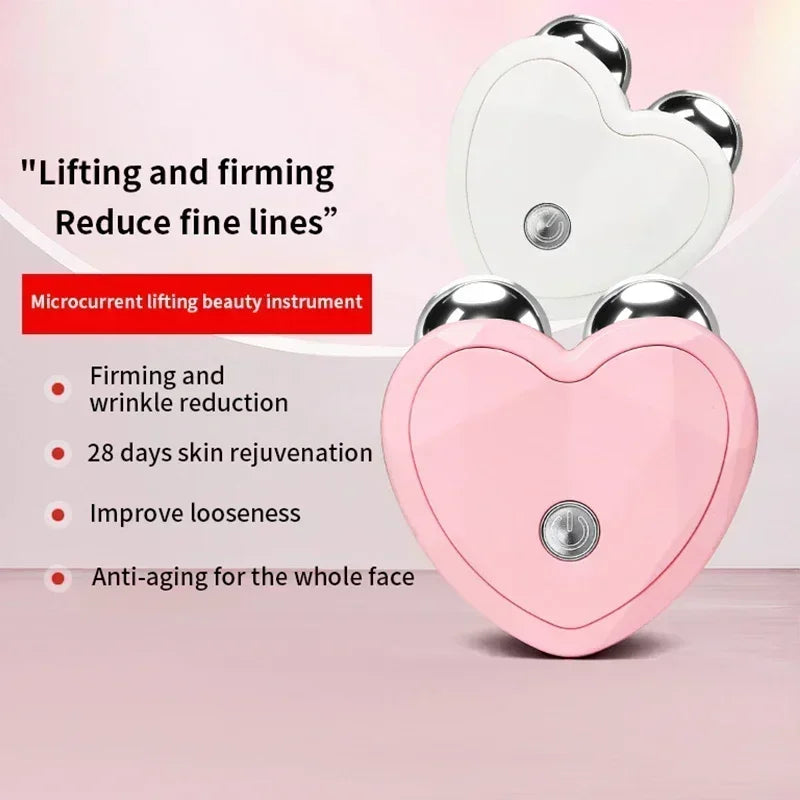 Face Lifting Machine Facial Massager Microcurrent Roller Charging Facial Anti Skin Tightening Wrinkle Rejuvenation Beauty tool