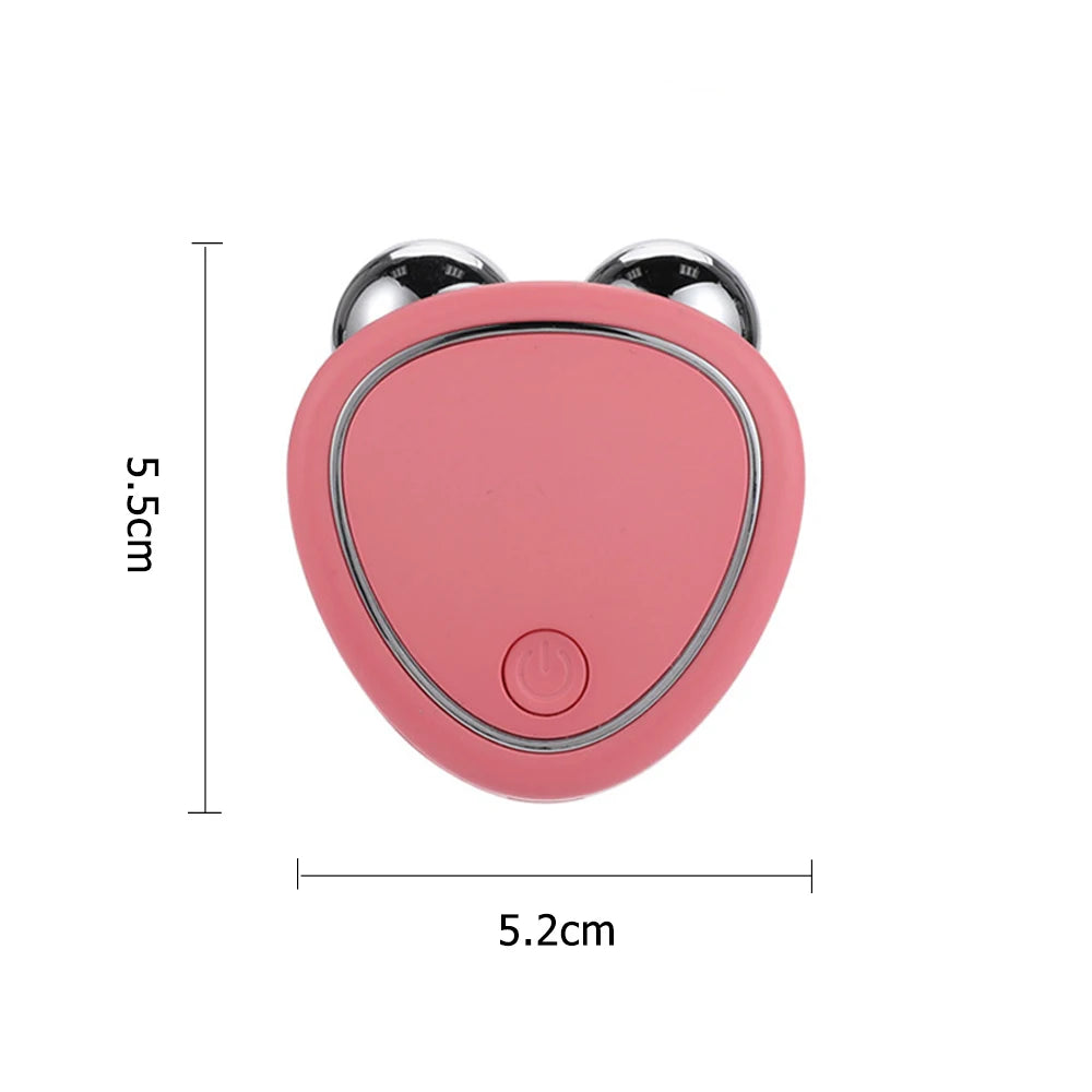 EMS Facial Massager Microcurrent Face Lifting Machine Anti Wrinkle Roller Skin Tightening Rejuvenation Beauty Charging Facial