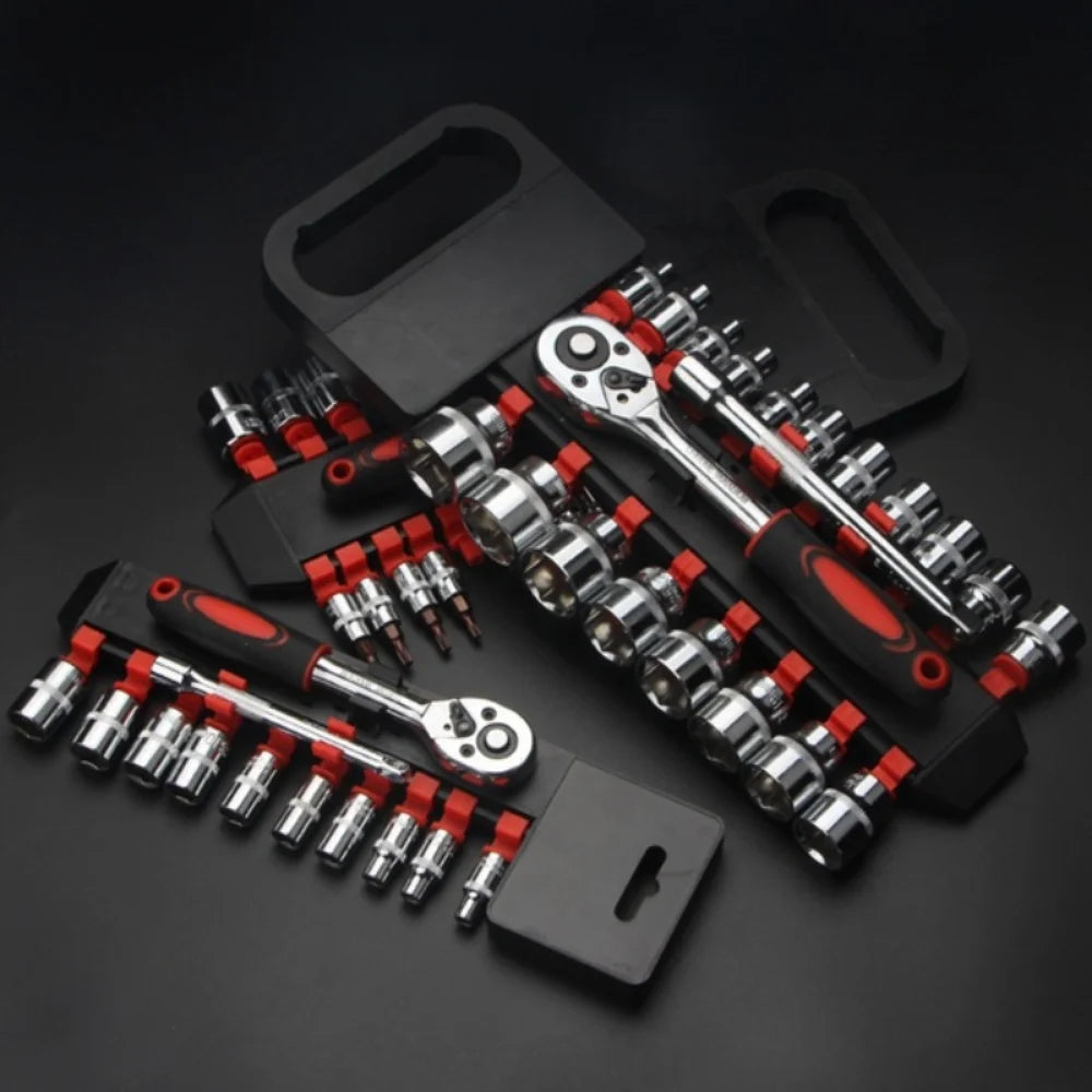 BS1 12 Piece Quick Wrench Barrel Set Motorcycle Bicycle Repair Tool Hardware Auto Boat Car Multi Tool Kit Easy to Carry