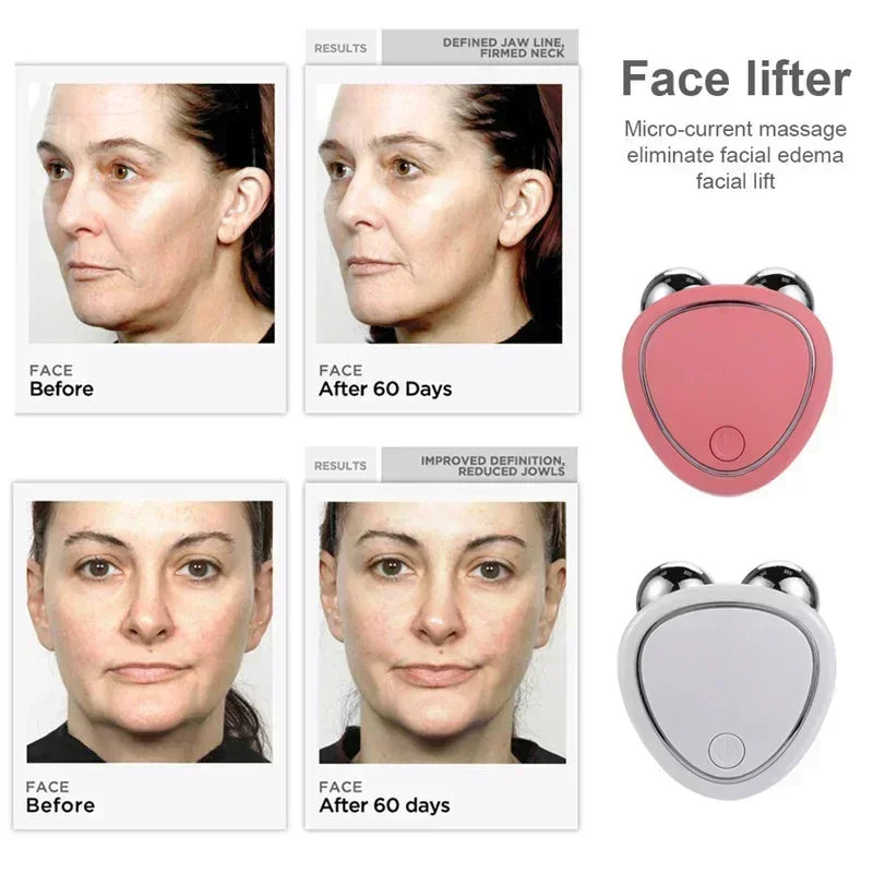 Mini Facial Massage Beauty Instrument Portable USB Charging Multifunctional Skin Care Thin Face Anti Wrinkle Face Firming Lift
